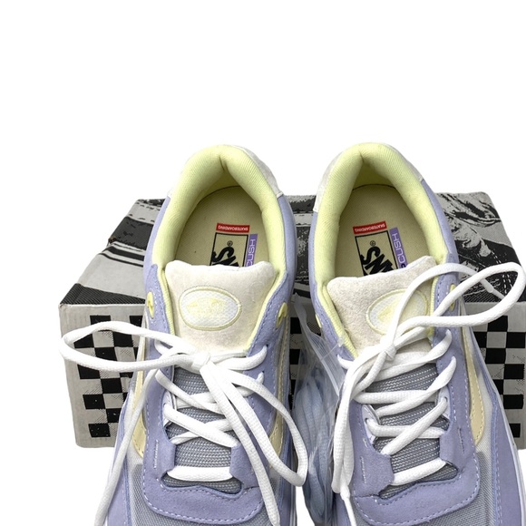 VANS Wayvee Shoe Low Top Sneakers Skate Dusty Blue Suede Mesh Men's VN0A5JIADSB - Picture 4 of 10